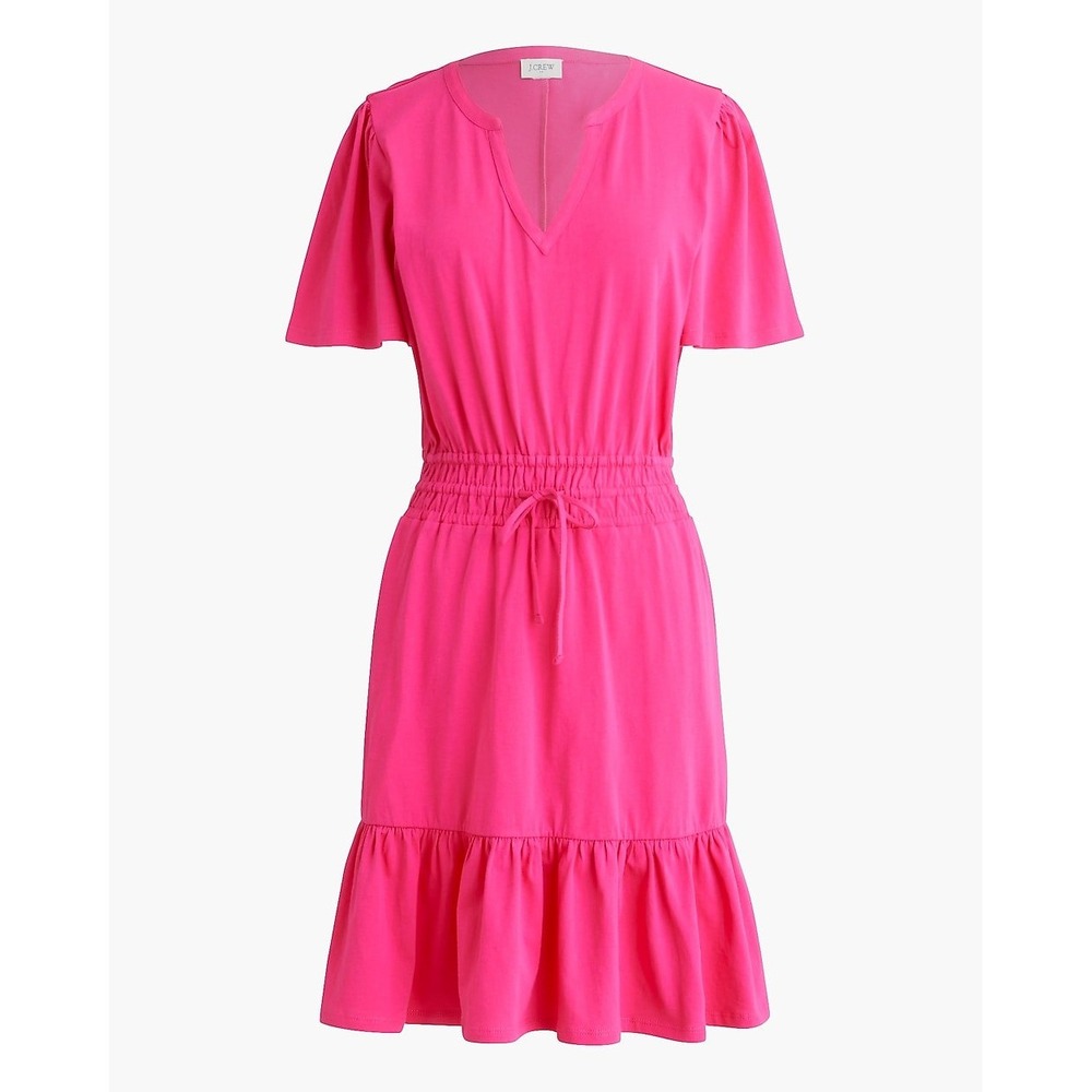 J.Crew Knit tie-waist mini‎ dress Pink Medium